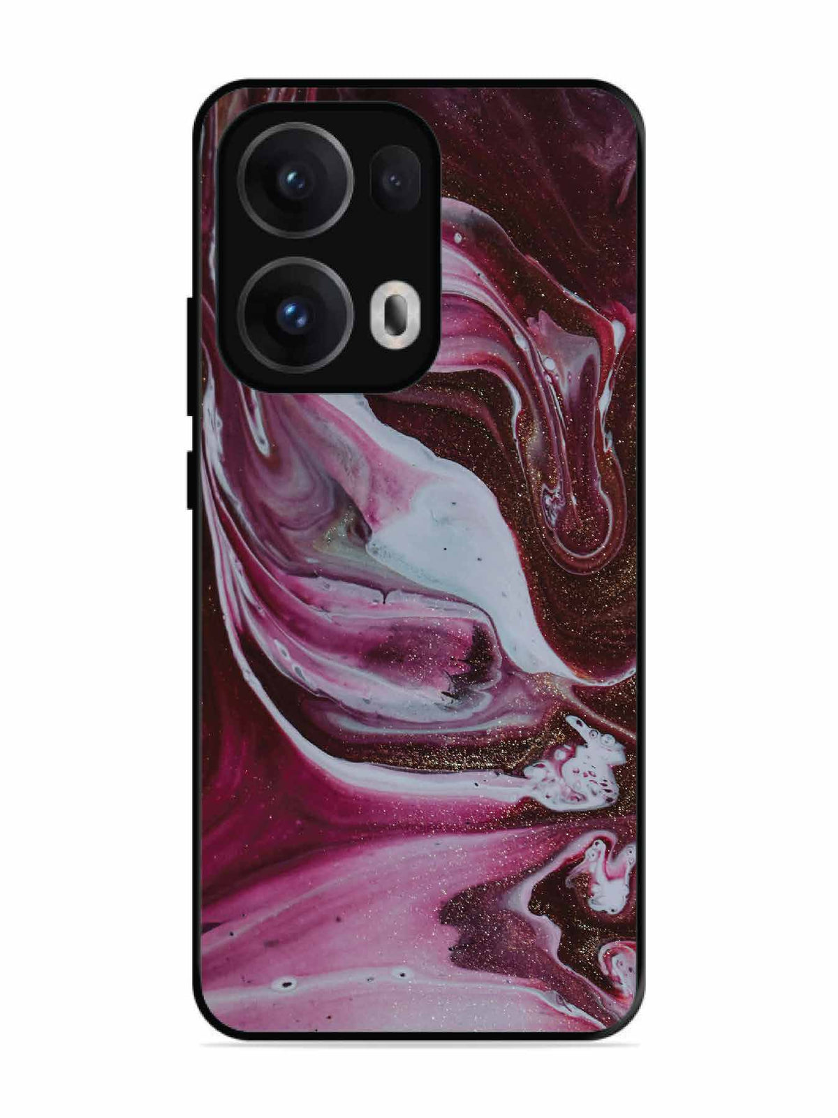 Oppo RENO 13 Pro Pink And Golden Marble