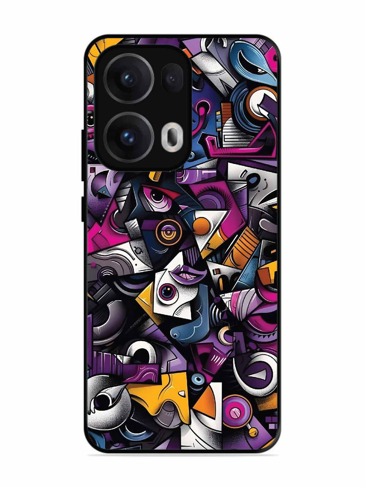 Oppo RENO 13 Pro Abstract Geometric Graffiti Chaos