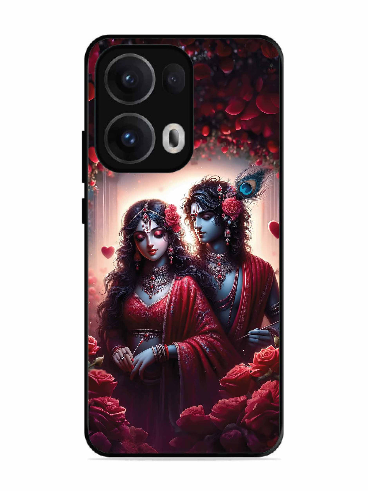 Oppo RENO 13 Pro Couples in Red theme like Radha Krishna