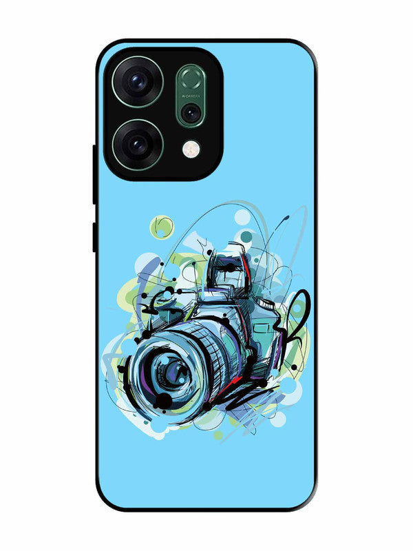 Oppo RENO 14 5G Camera Blue Background