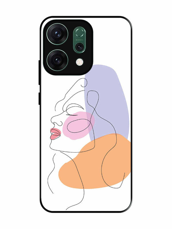 Oppo RENO 14 5G Line Art Girl Face