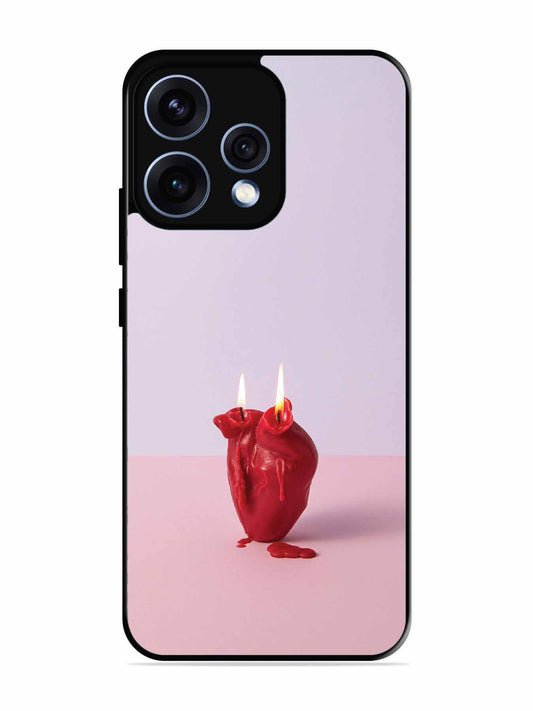 Oppo RENO 15 5G A Lighted Heart Candle