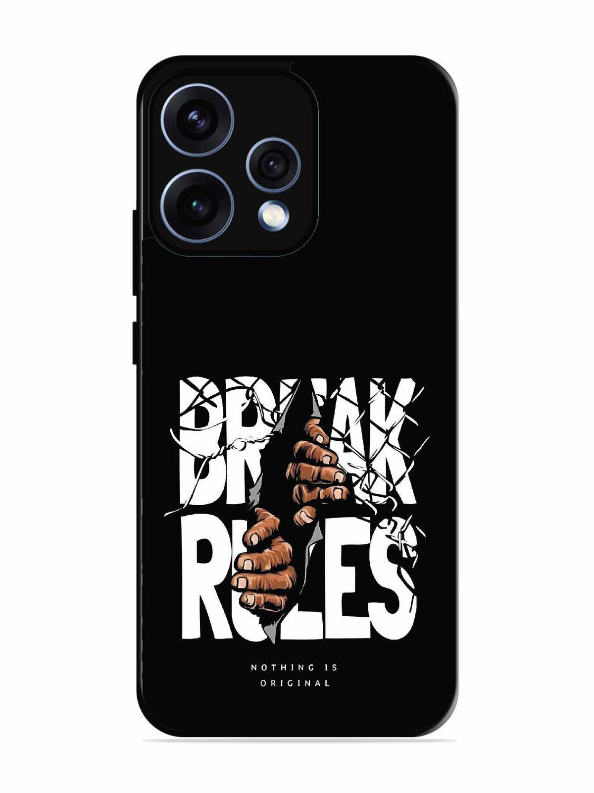 Oppo RENO 15 5G Break Rules Gritty Typography Art