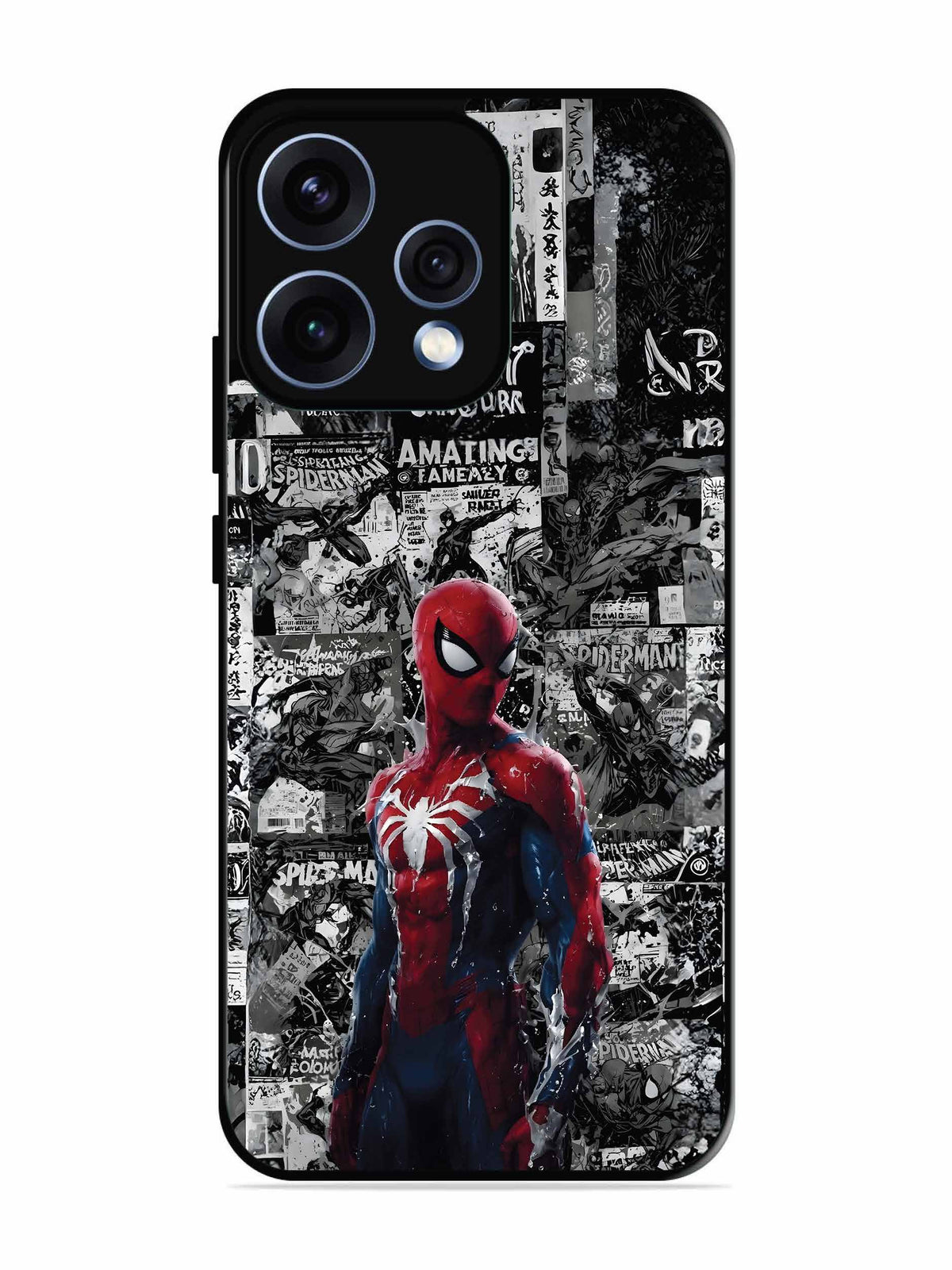 Oppo RENO 15 5G Spiderman Highlighted on News Paper