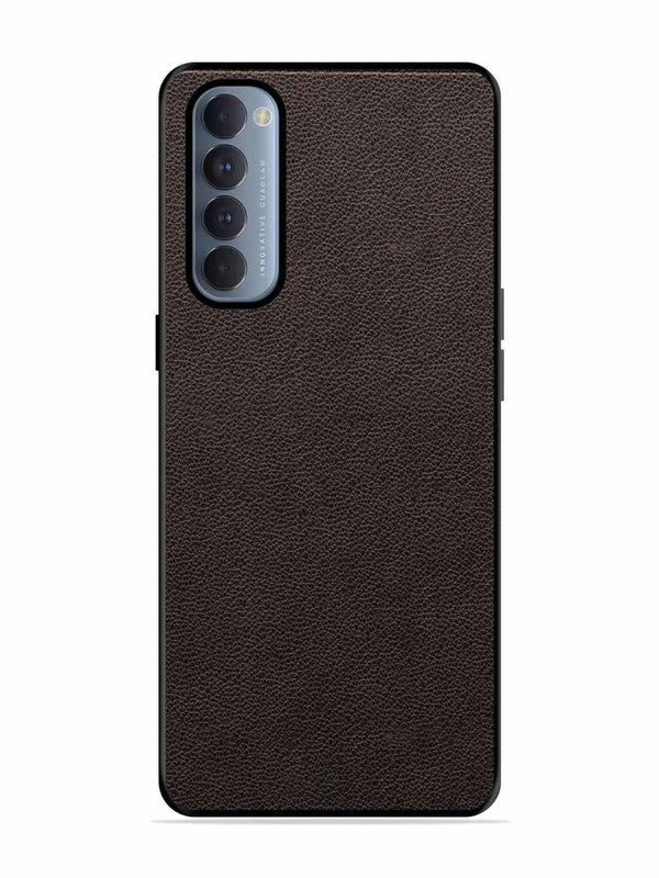 Oppo RENO 4 Pro Print of Brown Leather Pattern