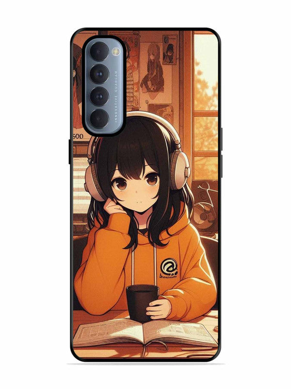 Oppo RENO 4 Pro Cute Girl listening Music