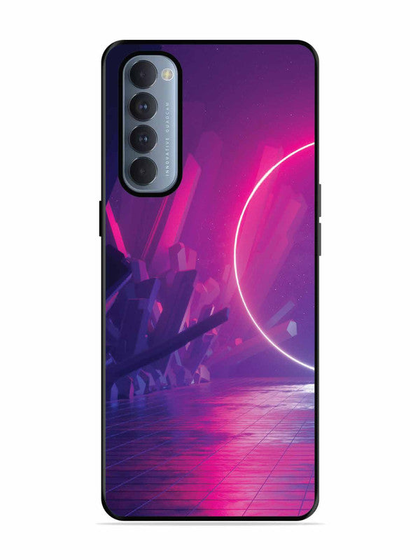 Oppo RENO 4 Pro abstract with Neon Light