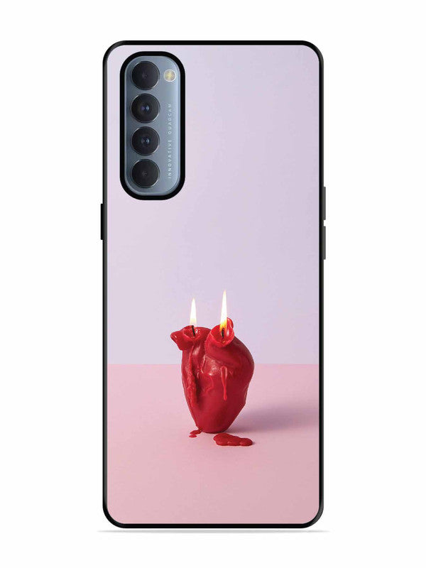Oppo RENO 4 Pro A Lighted Heart Candle