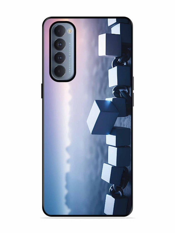 Oppo RENO 4 Pro Minimalist Blockchain Cube Chain