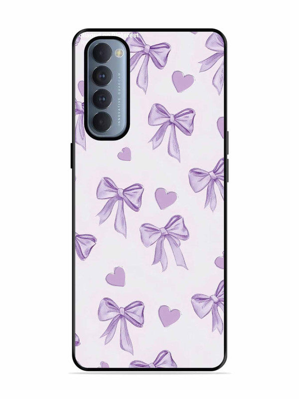 Oppo RENO 4 Pro Bow Tie, Purple Hair Band