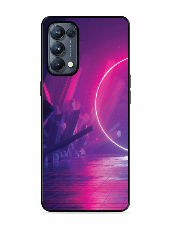 Oppo RENO 5 Pro 5G abstract with Neon Light