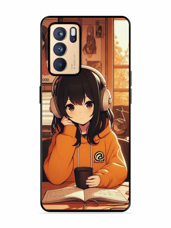 Oppo RENO 6 Pro 5G Cute Girl listening Music