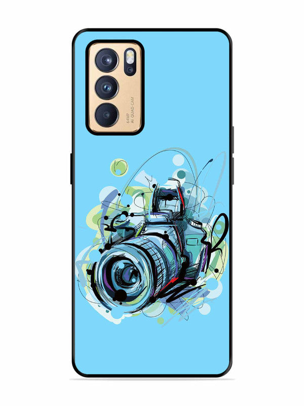 Oppo RENO 6 Pro 5G Camera Blue Background