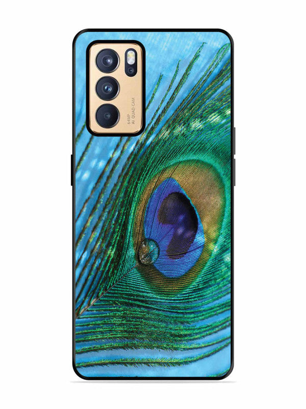 Oppo RENO 6 Pro 5G A drop on Peacock Feather