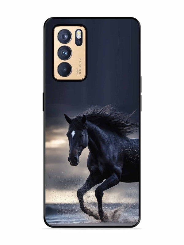 Oppo RENO 6 Pro 5G black-horse-animal