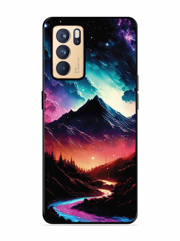 Oppo RENO 6 Pro 5G mountain-valley-Colorful-cloud-at-night