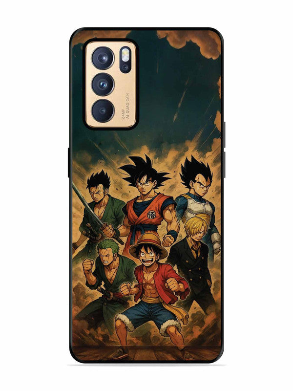Oppo RENO 6 Pro 5G OnePiece n Dragon Ball Z in one team