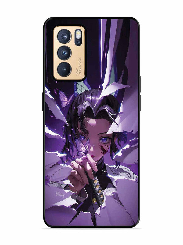 Oppo RENO 6 Pro 5G Purple Butterfly Hashira