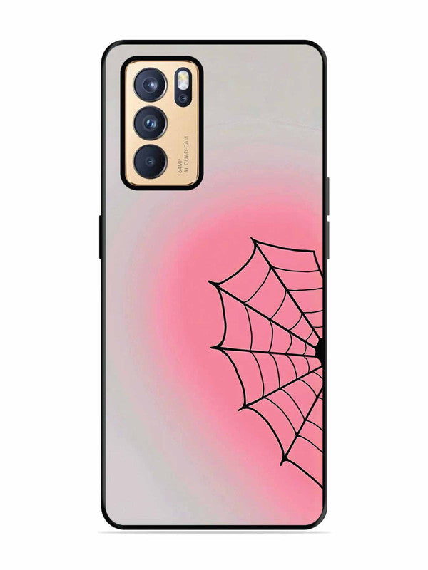 Oppo RENO 6 Pro 5G Spider Web Heart for Girl