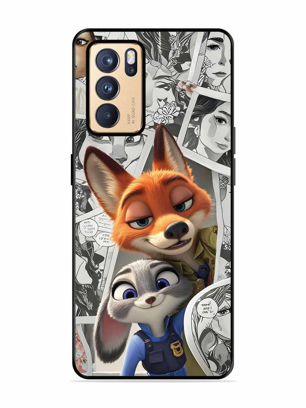 Oppo RENO 6 Pro 5G Cute Nick wilde and judy hopps