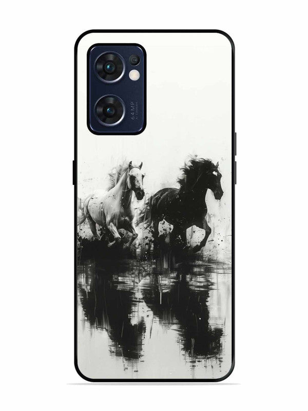 Oppo RENO 7 5G Black & White Horse