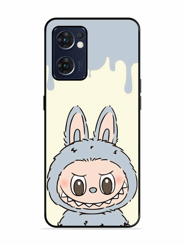 Oppo RENO 7 5G Labubu Closeup Blue