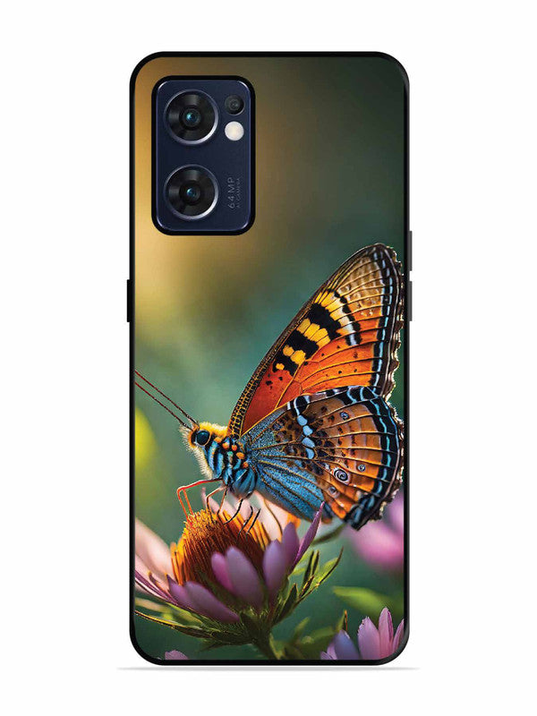 Oppo RENO 7 5G Golden Hour Monarch Butterfly