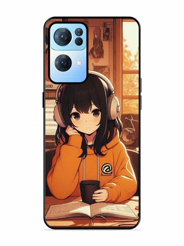 Oppo RENO 7 Pro 5G Cute Girl listening Music