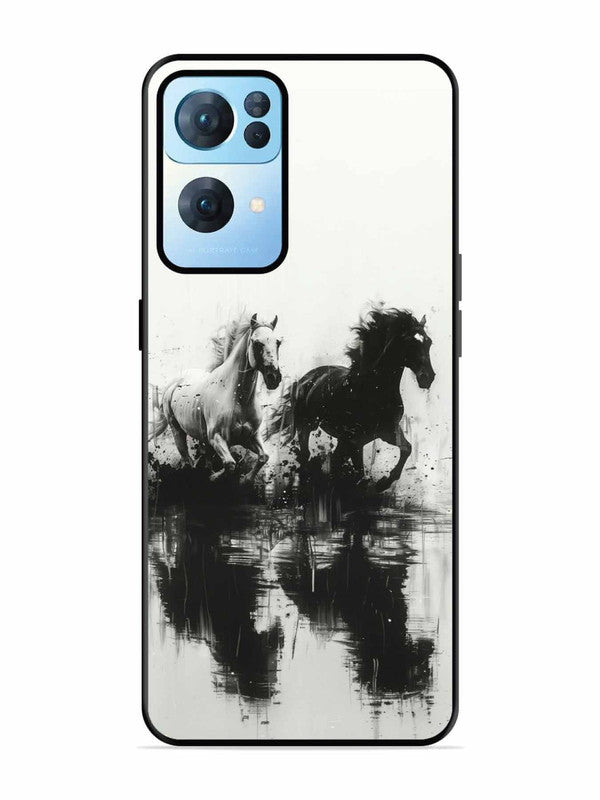 Oppo RENO 7 Pro 5G Black & White Horse