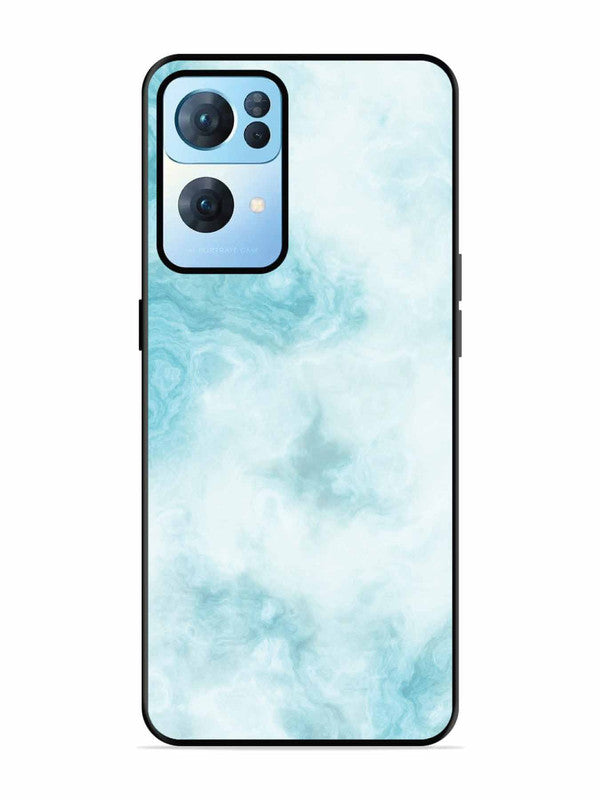 Oppo RENO 7 Pro 5G Light Blue with White Ocean Marble