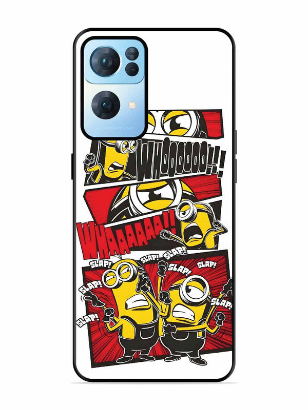 Oppo RENO 7 Pro 5G Minions Comic Panel Action