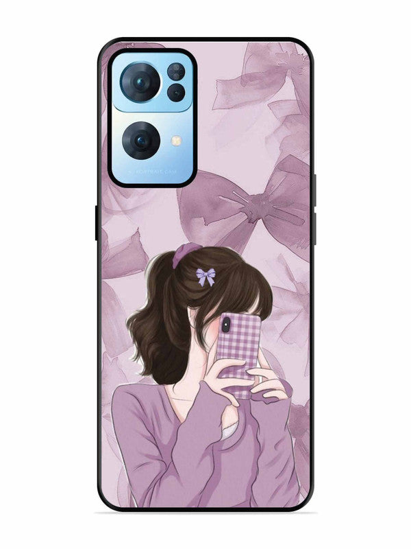 Oppo RENO 7 Pro 5G Pinky Girl taking selfie
