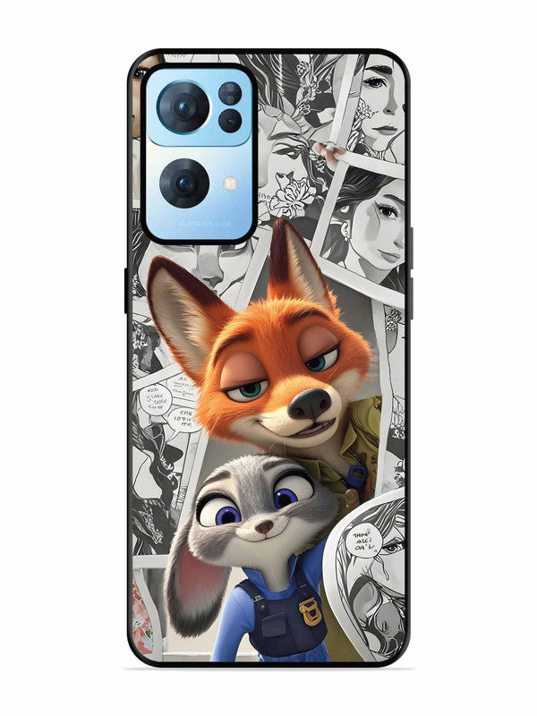 Oppo RENO 7 Pro 5G Cute Nick wilde and judy hopps