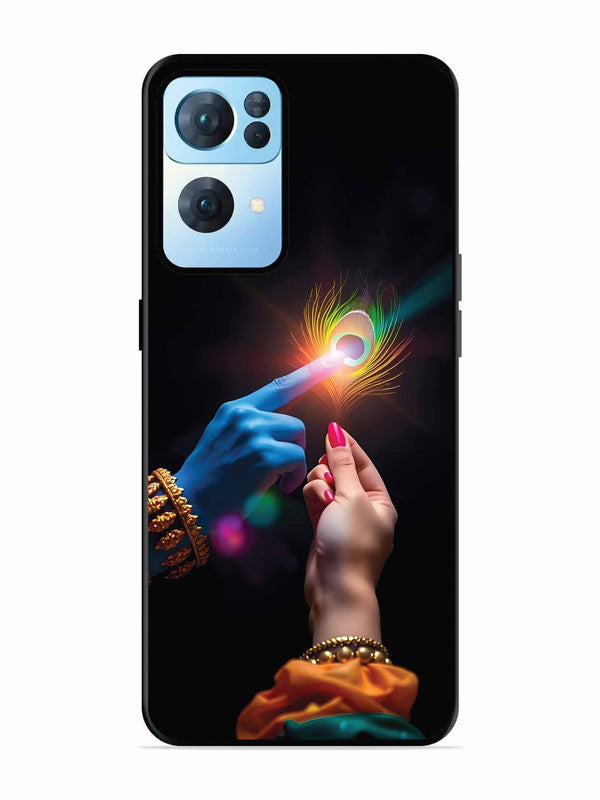 Oppo RENO 7 Pro 5G Radha Krishna touching feather