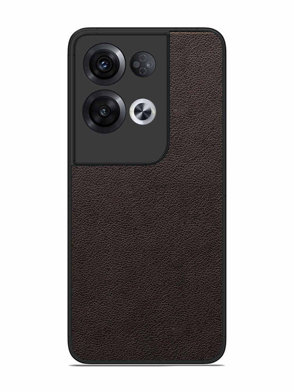 Oppo RENO 8 Pro 5G Print of Brown Leather Pattern
