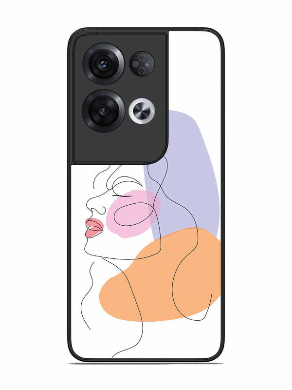 Oppo RENO 8 Pro 5G Line Art Girl Face