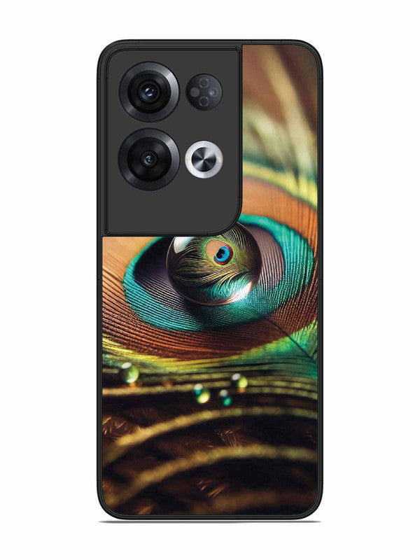 Oppo RENO 8 Pro 5G Water Drop On Peacock Feather