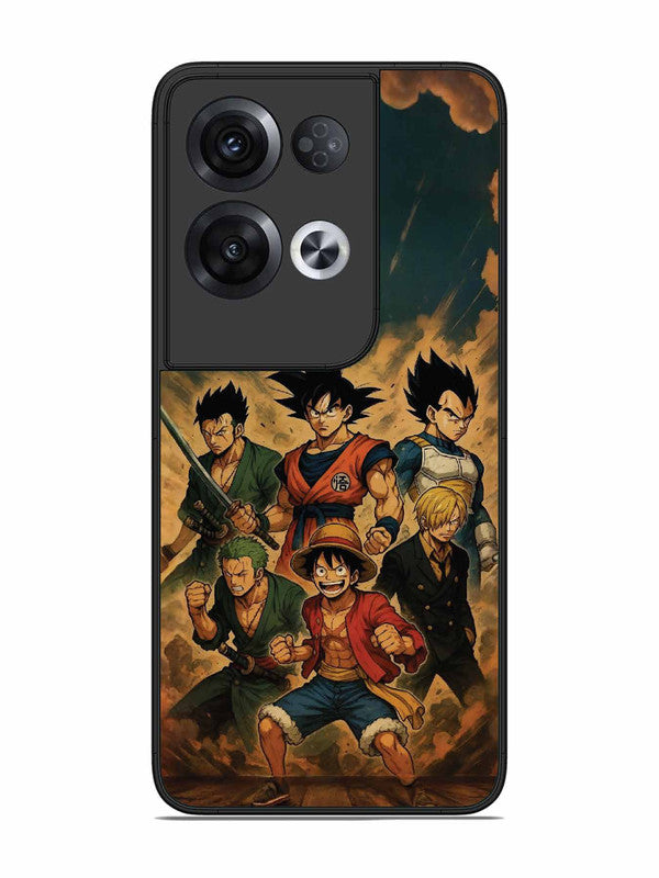 Oppo RENO 8 Pro 5G OnePiece n Dragon Ball Z in one team
