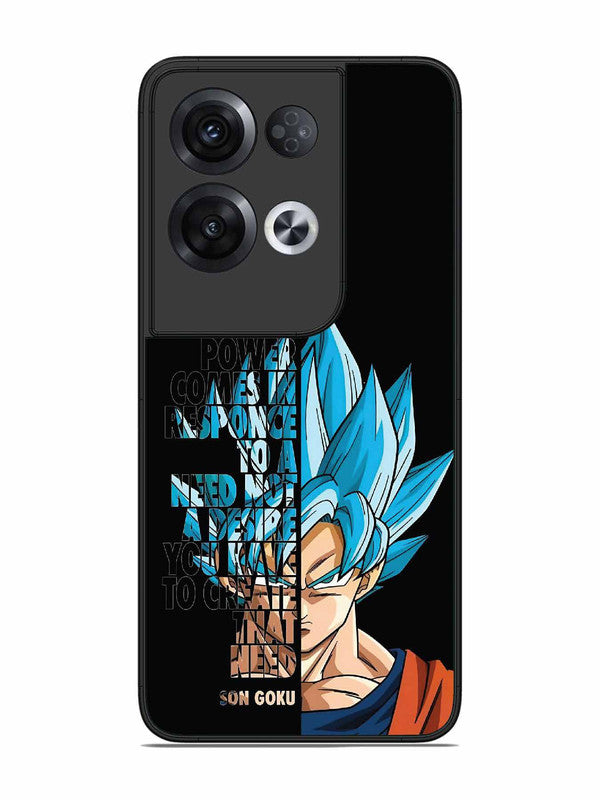 Oppo RENO 8 Pro 5G Son of Goku Blue Motivational Art