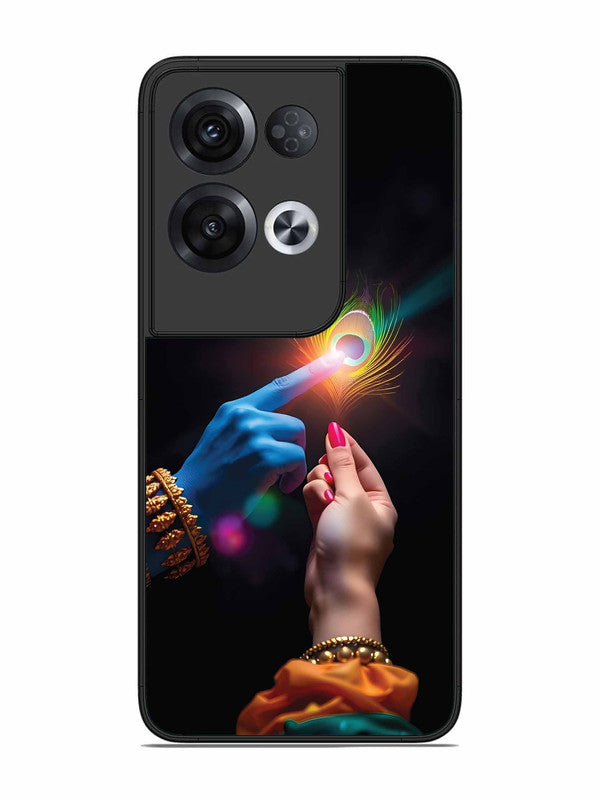 Oppo RENO 8 Pro 5G Radha Krishna touching feather