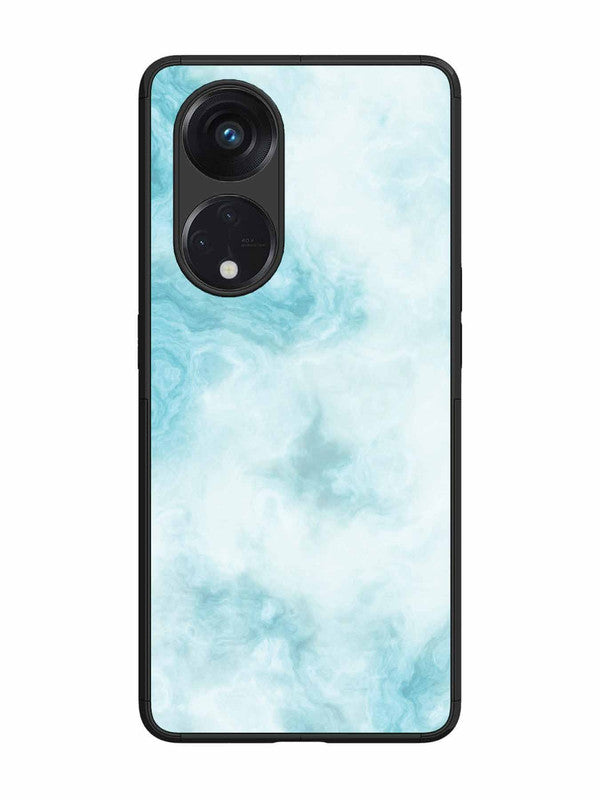Oppo RENO 8T 5G Light Blue with White Ocean Marble
