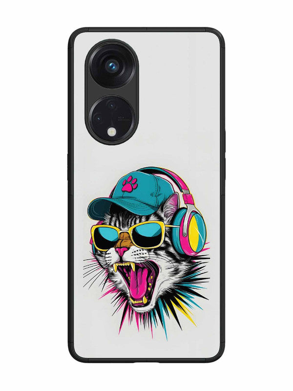 Oppo RENO 8T 5G Neon Pop Art DJ Cat Vibe