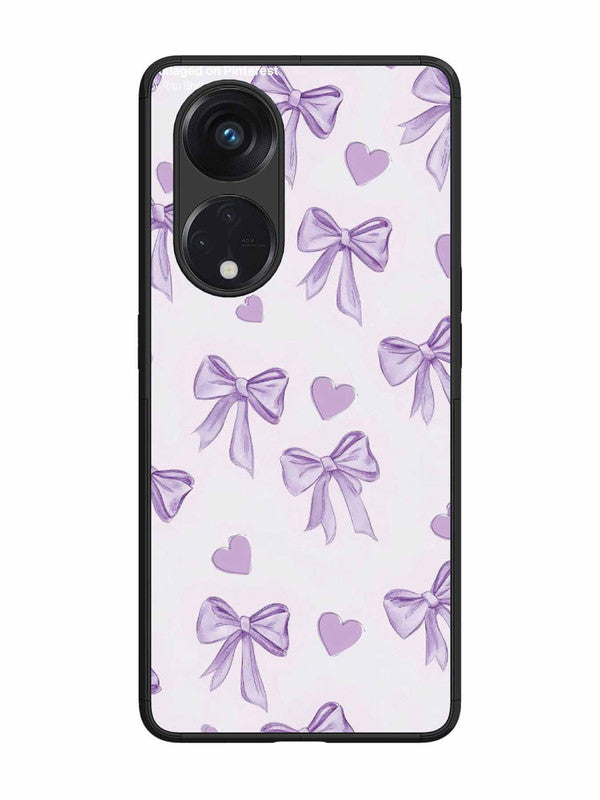 Oppo RENO 8T 5G Bow Tie, Purple Hair Band
