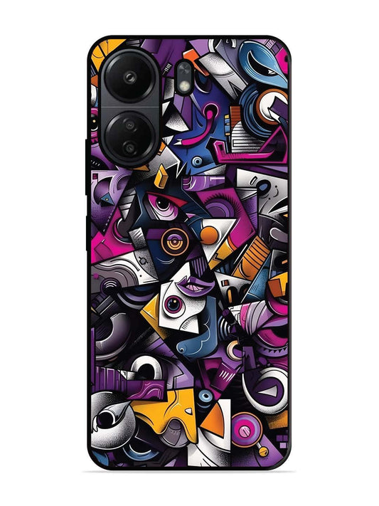 Xiaomi Redmi 13C 4G Abstract Geometric Graffiti Chaos