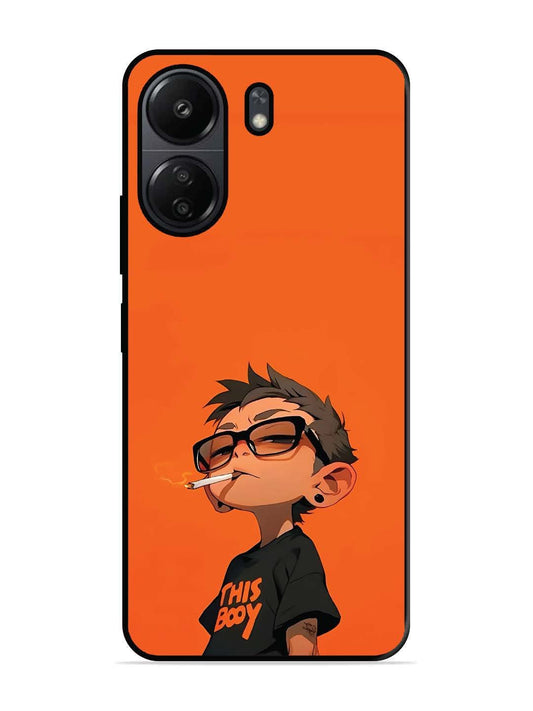 Poco C65 Vibrant Orange Attitude Cartoon