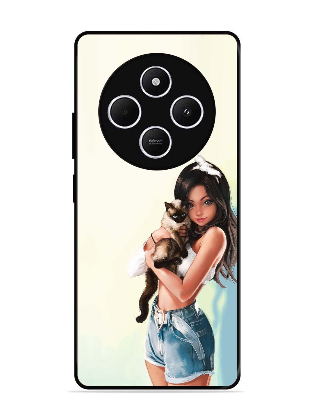 Poco C75 5g Cute Girl with Cat