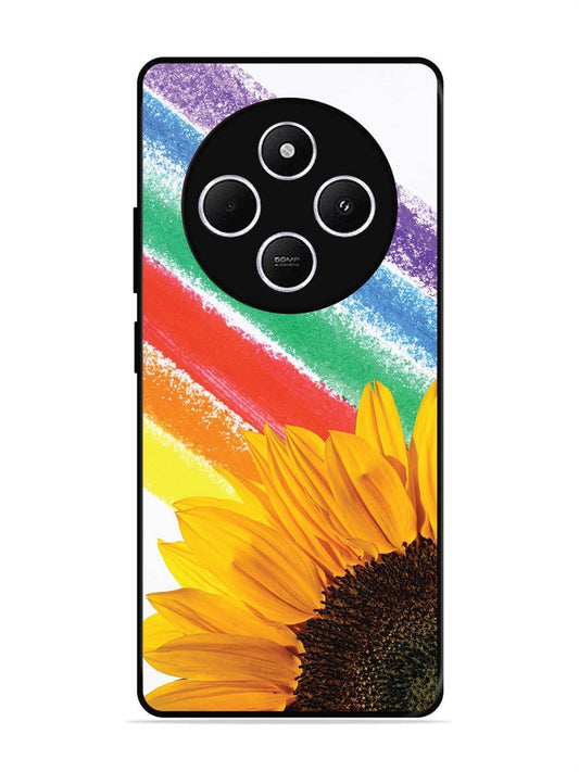 Poco C75 5g Sunflower on Colourful Lines