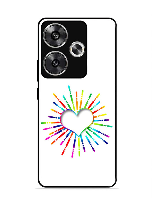 Poco F6 Colourful Heart on White