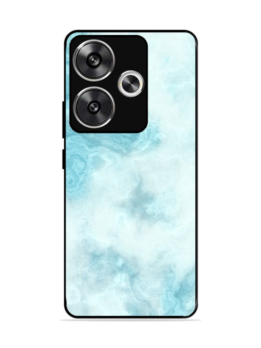 Poco F6 Light Blue with White Ocean Marble