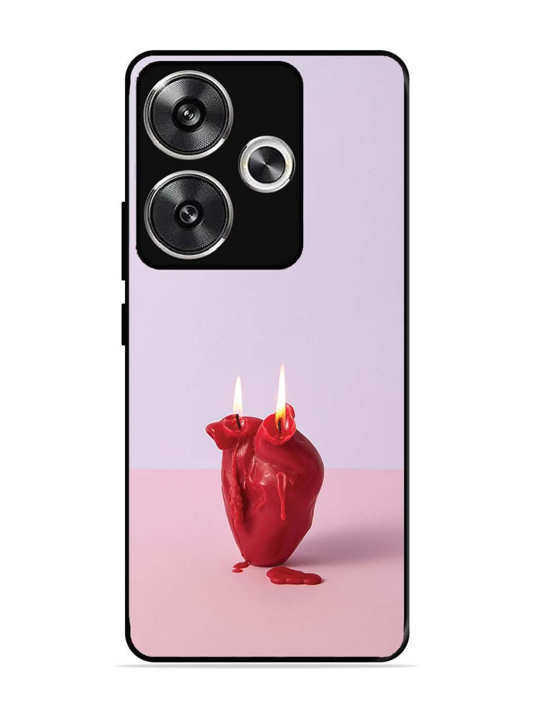 Poco F6 A Lighted Heart Candle
